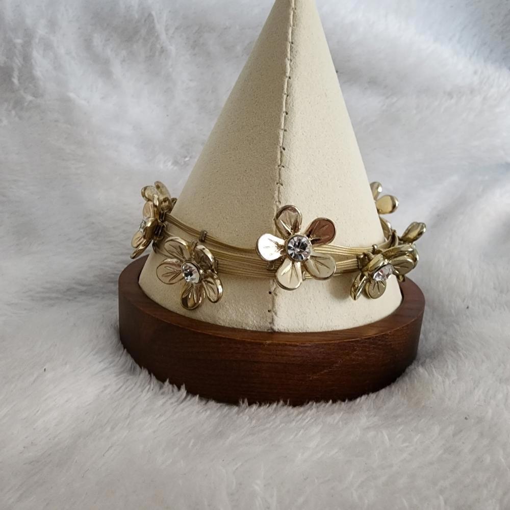 Gold Flower Bangles - image 4